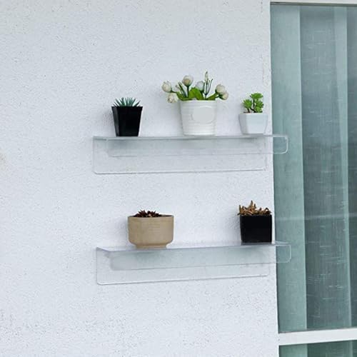 Étagère murale transparente décorative pour valoriser vos souvenirs au salon