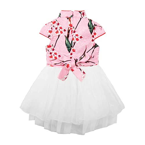 Mud Kingdom Little Girls' Short Sleeves Tutu Dresses Chinese Qipao2