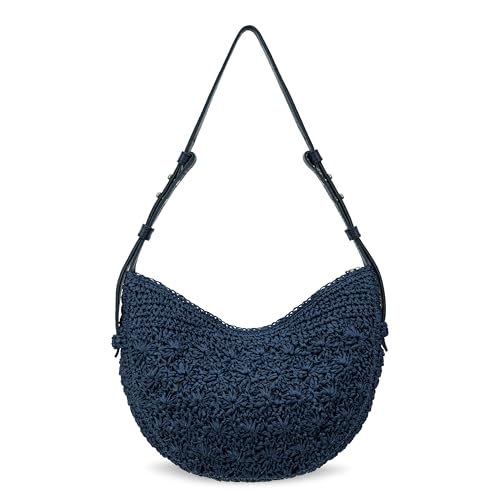Image of The Sak Tess Crescent Shoulder Bag - Premium Women's Handbag for Everyday & Travel - Adjustable Strap with Zipper Closure