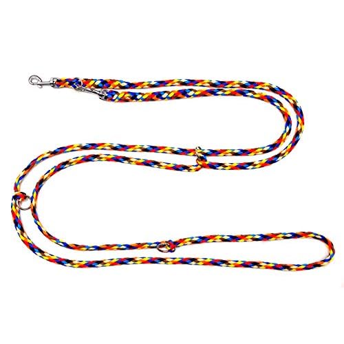elropet Hundeleine f. kleine Hunde Doppelleine 2,80m 4fach verstellbar Navajo