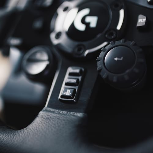 G923 Volante da Corsa e Pedali per PS5, PS4 e PC, UK Inglese Spina di Alimentazione (Tipo G) - Nero - Controller - Immagine 10