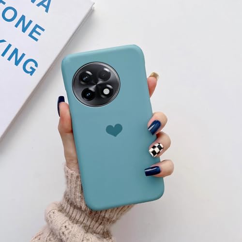 Image of COLORflow Back Cover Compatible with OnePlus 11R 5G | Pastel Hearts Color Customized Back Cover Compatible with OnePlus 11R 5G