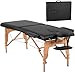 Massage Table Massage Bed Spa Bed 84 Inches PU Portable Massage Bed 2 Fold Heigh Adjustable Massage Table Bed w/Free Carry Case Facial Cradle Salon Tattoo Bed