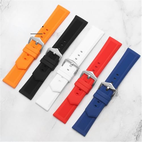 Bracelet de montre en silicone universel 22 mm résistant à la sueur - 7