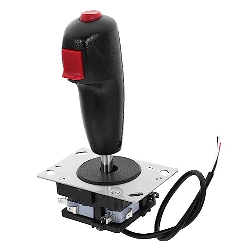IMIKEYA Flight Stick Joystick Game Accessory with Vibration Micro Switch Pcb, Replacement Gamer Rocker Handle for PC Game Controllers, Compatible with Flight Simulation and Arcade