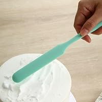 3 Pieces Silicone Spatula Set, Long Handle Skinny Spatula & Jar Scraper for Jars, Sourdough Spurtle, Bottles and Containers, Heat-Resistant Non-Stick Spatulas for Mixing, Spreading Jam (3, Green) — image 6