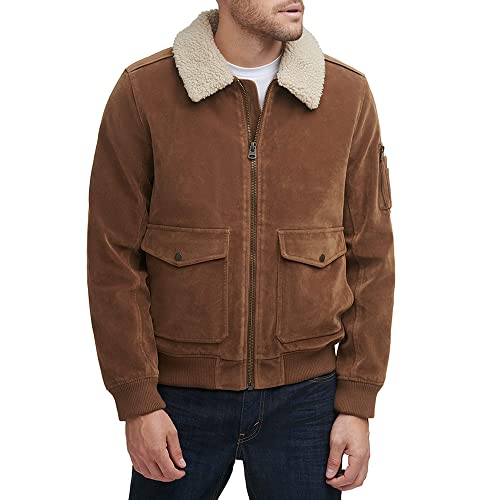 Levi's Blouson Aviateur Veste Similicuir Sherpa Homme Chaude