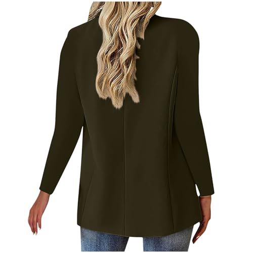Blazers for Women Business Casual Long Sleeve Womens Blazer Slim Fit Work Office Outfits Jackets with Padded Shoulder3