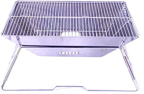 Regale Verstellbarer Kohlegrill, Edelstahlgrill Holzkohlegrill tragbare Partei Garten Camping Blumentopf-Rack
