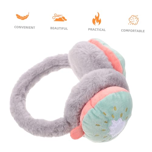 Homoyoyo 2pcs Decorative Plush Earmuffs for Boys and Girls Adults Comfortable Ear Adorable Design for Outdoor Activities Cold Weather for Girls Boys2