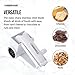 Farberware Professional Rotary Grater with Fine Etched Stainless Steel Drum, 4.33x5.51x3.54 Inch, White