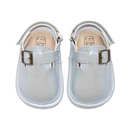Image of KIDSUN Baby Boys Girls Sandals Adjustable Lightweight House Home Slippers Non Slip Newborn Prewalk First Walk Shoes