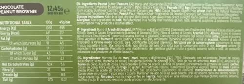 NKD Living Keto bar, Chocolade Pinda Brownie, 12 x 45g repen - Image 6