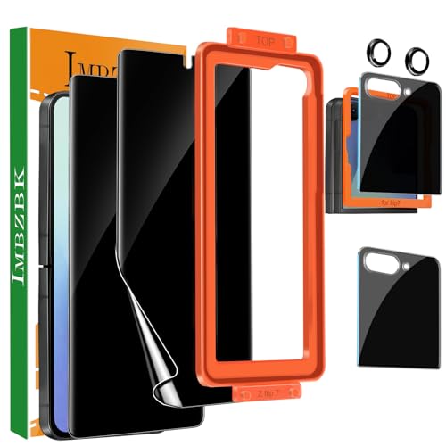 Film intérieur anti-espion Samsung Galaxy Z Flip 7 IMBZBK lot verre trempé avant écran pliable