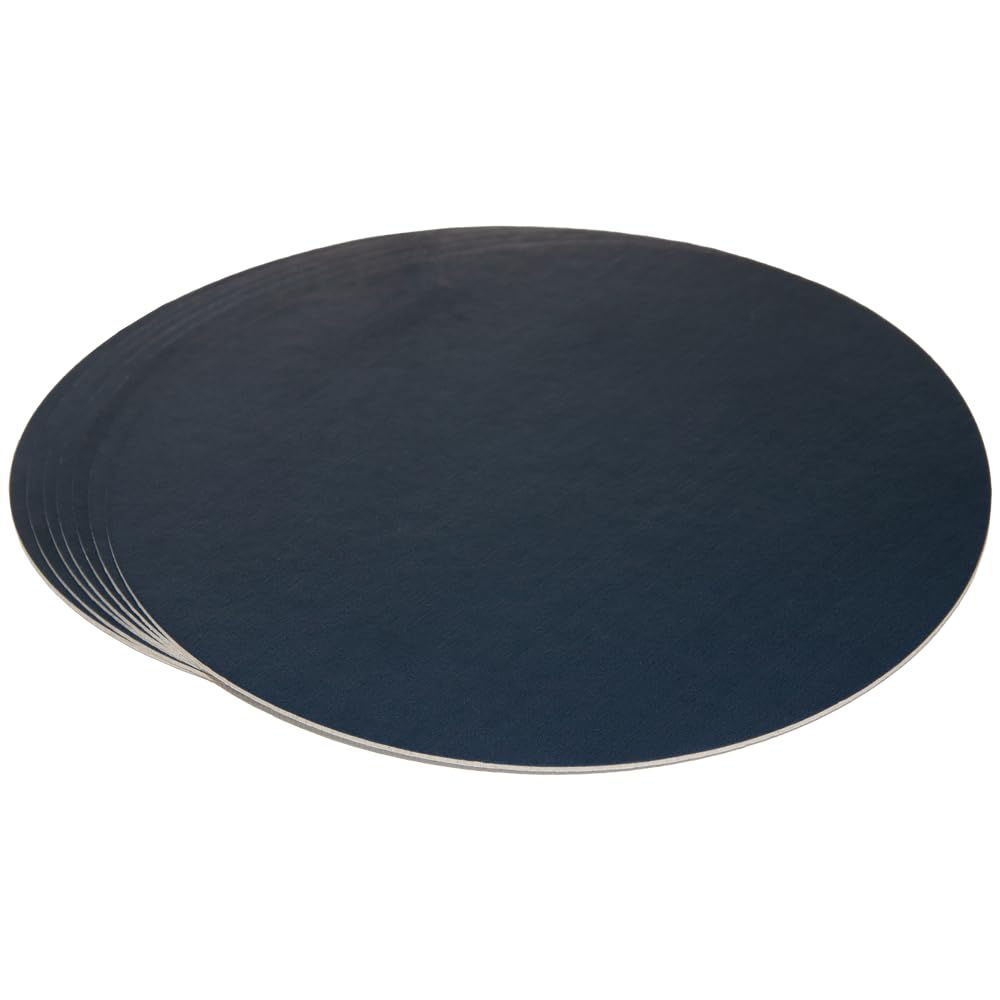Demmler Mini bandeja para tartas, 50 unidades, diámetro de 30 cm, sin pestaña, color: antracita/pizarra, base para tartas de cartón, base de desierto elegante, fabricada en Alemania