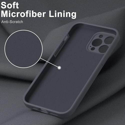 Image of VONZEE Square Candy Liquid Silicone iPhone Case Cover Compatible for iPhone 12 Pro Max, All Cube Series with Microfiber Lining Compatible iPhone 12 Pro Max (6.7 inch) Space