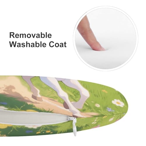 Cojín de espuma viscoelástica con funda de poliéster lavable premium 4