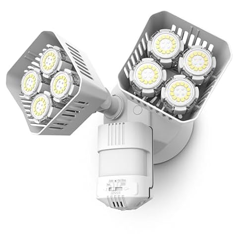 SANSI Hardwired Motion Sensor Flood Light, Dusk to Dawn Security Lights — $51.16 (20% off)