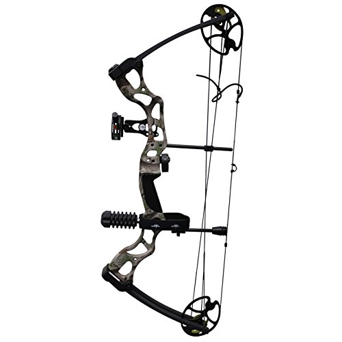 Southland Archery Supply SAS Outrage 70 Lbs 31'' ATA Compound Bow Package (Camo with Black Accessories)