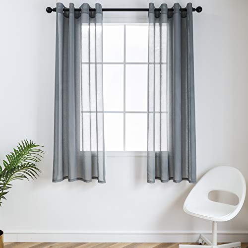 CUCRAF Transparente Gardinen mit Ösen für Wohnzimmer & Schlafzimmer,...