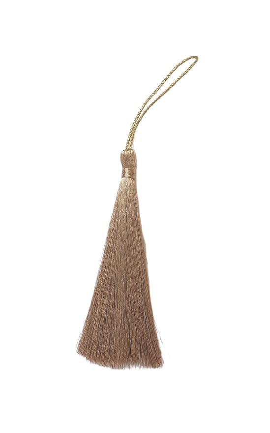 Image of Zippy Flora Handmade Long Zari Tassels, Pack of 10, for DIY Wall Crafts and Projects (Thin - Golden - Pack of 50)