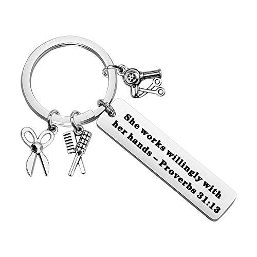POTIY Hair Stylist Gift Hair Stylist Keychain...