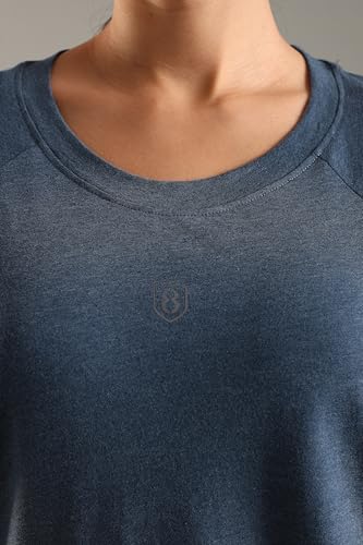 Image of Women UPF Sun Protection Eco Friendly Yoga Top with Batwing Sleeve