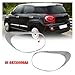 Chrome Rear Tail Light Bezel Trim Ring Compatible with Fiat 500L 2014 2015 2016 2017-2020 Tail Light Surround Trim 68235995AA 68235996AA(1pc Left)