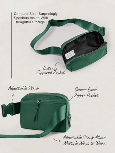 Image of ODODOS Unisex Mini Belt Bag with Adjustable Strap Small Fanny Pack for Workout Running Traveling Hiking, Forest
