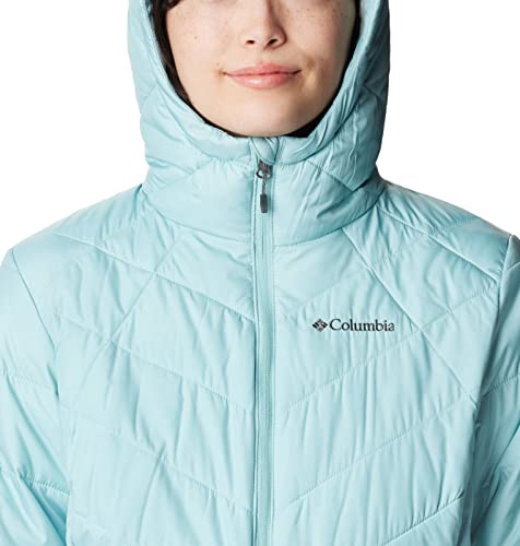 Image of Columbia Women's Omni-Heat Reflective Heavenly Hooded Hiking & Trekking Down Standard Length Jacket