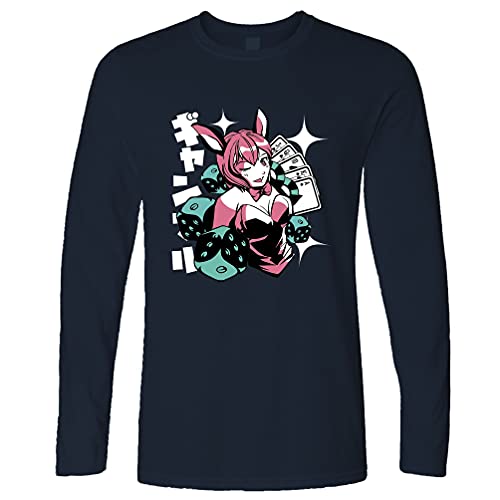 Tim and Ted Clin d'oeil Anime Girl Manche Longue Navy Blue XXL Cover