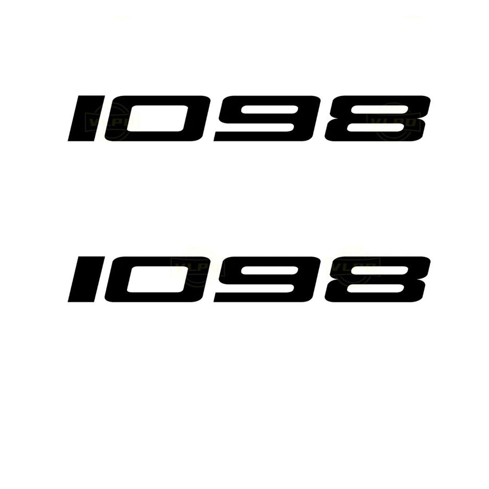 Decoration for Ducati 1098 1098S 1098R 2007 2008 2009 Glow Stickers Waterproof Reflection Decals Decoration(Black)