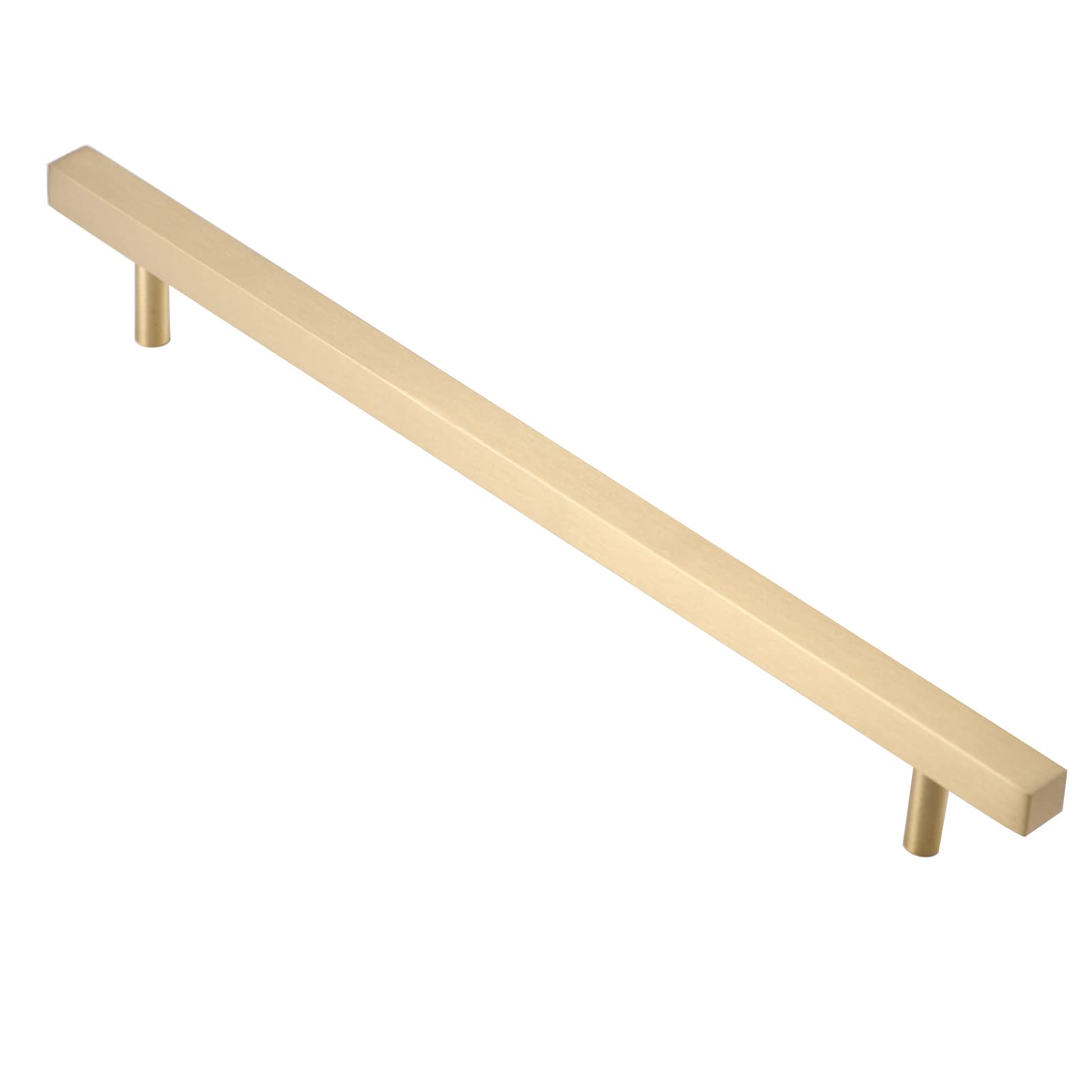 Tirador de armario de cocina en forma de D y pomos de muebles de cobre dorado