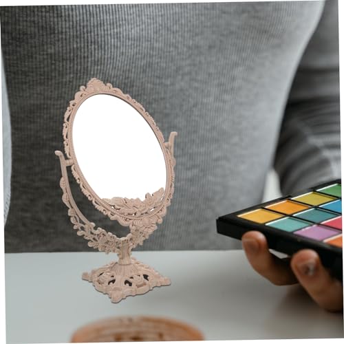 Espejo de Maquillaje Ovalado de Mesa Vintage BESPORTBLE miniatura 7