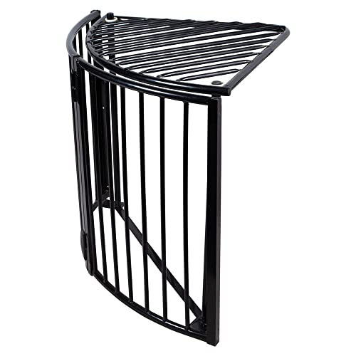 EASY-UP Slow Feed Corner Floor Hay Rack for Horses | Promotes Healthy, Slow Eating | Slow Feed Design | Large Capacity | Easy Assembly and Attachment | 5-Year Warranty