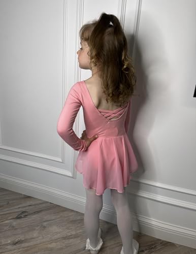 Image of Arshiner Kids Girls Classic Long Sleeve Leotard Dance Ballet Dress