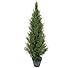 Pre-Potted 4' Artificial Cedar Topiary Outdoor Indoor Tree (Pack of 2)
