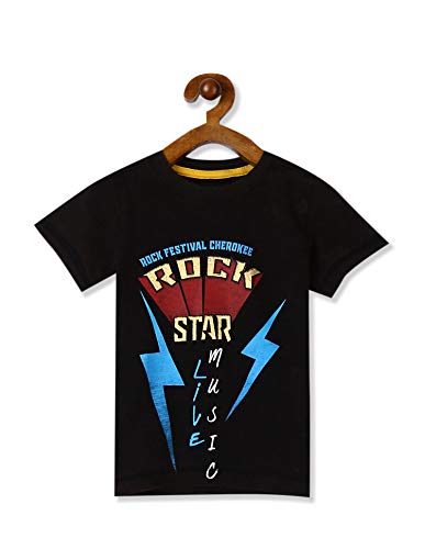 Image of Cherokee by Unlimited Boys' Plain Regular Fit T-Shirt