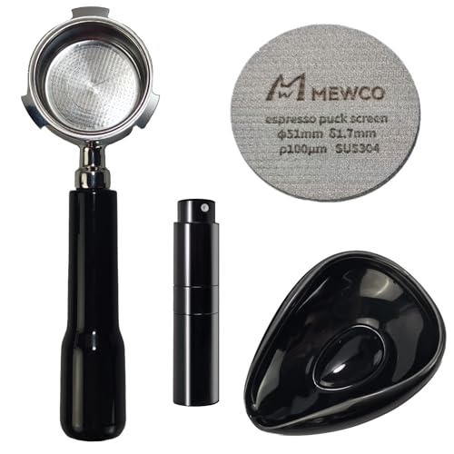 Bottomless Portafilter 51mm 3 ears and Puck Screen and