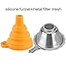 FYSETC 3D Printer Stainless Steel and Silicone Collapsible Funnel Resin Filter Cup for SLA DLP LCD 3D Printer Formlabs Elego Mars Photon Sparkmaker Pack of 1 for Each