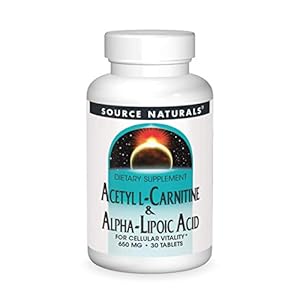 Source Naturals Acetyl L-Carnitine & Alpha-Lipoic Acid 650mg – 30 Tablets