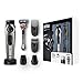 Braun Beard Trimmer & Hair Clipper, 39 Length Settings With Precision Dial, Detail Trimmer Foil Trimmer Attachment, Beard Trimmer BT7040, with Gillette ProGlide Razor, Black/Grey