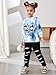 WMHNEI Toddler Kid Girl Clothes Tie Dye Pullover Sweatshirt + Girl Fashionable Colorful Leggings 2PC Pant Set(4-5T)