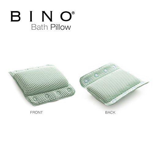 image for BINO Non-Slip Cushioned Bath Pillow With Suction Cups, Mint Green - Sp