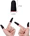 Dolce Viva Gaming Finger Sleeves for Mobile Game Controllers (Pack of 6 Pair) Anti-Sweat Breathable Seamless Thumb Finger Sleeve for League of Legend, PUBG, Rules of Survival, Knives Out (Black)