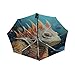 KAAVIYO Fancy Watercolor Armadillo Umbrella Windproof Automatic Foldable Umbrells Auto Open Close for Men Women Kids