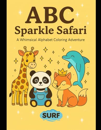 ABC Sparkle Safari: A Whimsical Alphabet Coloring Adventure
