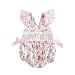 Bonangber Newborn Baby Girl Summer Clothes Fly Sleeve Flower Print Bubble Romper Infant Bodysuit Cute Mothers Day Baby Girl Outfit(A-Pink Mommy Girl,3-6 Months)