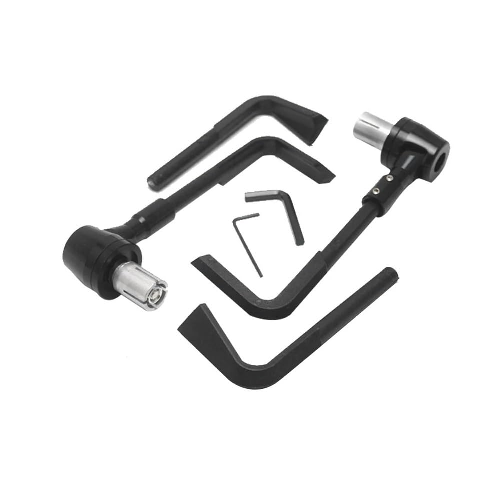 Wgruklbd Black-1 22Mm Motorcycle Adjustable Brake Clutch Levers Protector Guard Cnc Aluminum Guard Handguard Accessories Handlebars Protector