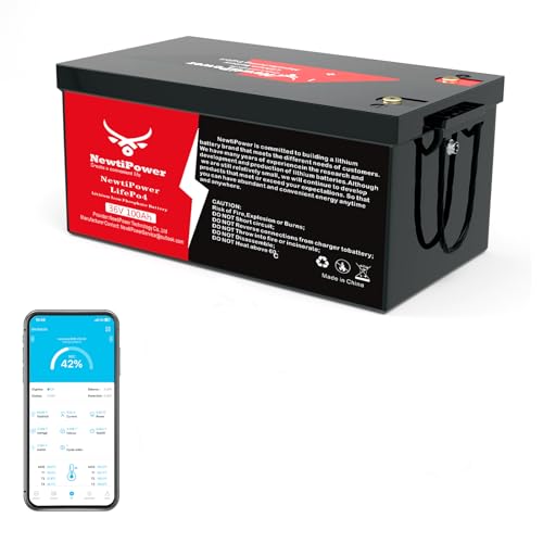 36V 100Ah LiFePO4 Lithium Battery 200A BMS,NewtiPower 10000+ Deep Cycle Lithium Iron Phosphate Battery Great for Golf Cart, RV, Marine and Off Grid Applications